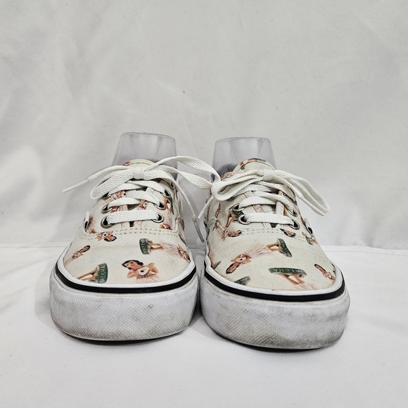 Vans off the wall hula girl print sneakers shoes women's size 7 - Picture 2 of 12